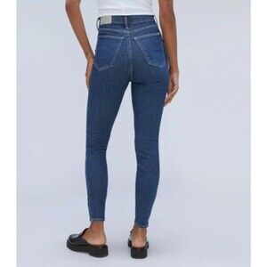Everlane The Way-High Skinny Jeans Women’s  26 Mid Blue High Rise Stretch Denim